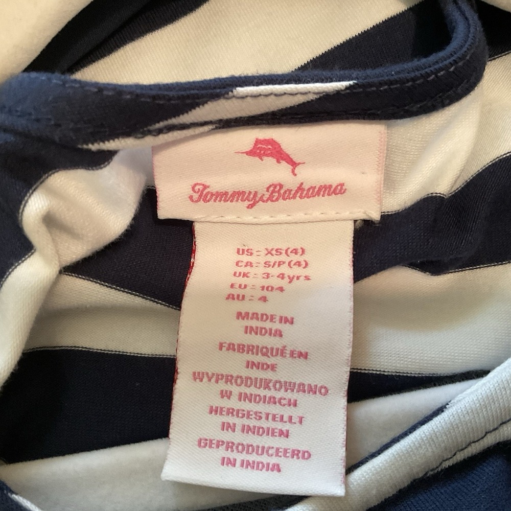Tommy Bahama Nautical dress Child Sz XS (4) - Picture 5 of 5